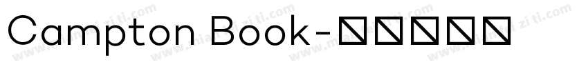 Campton Book字体转换